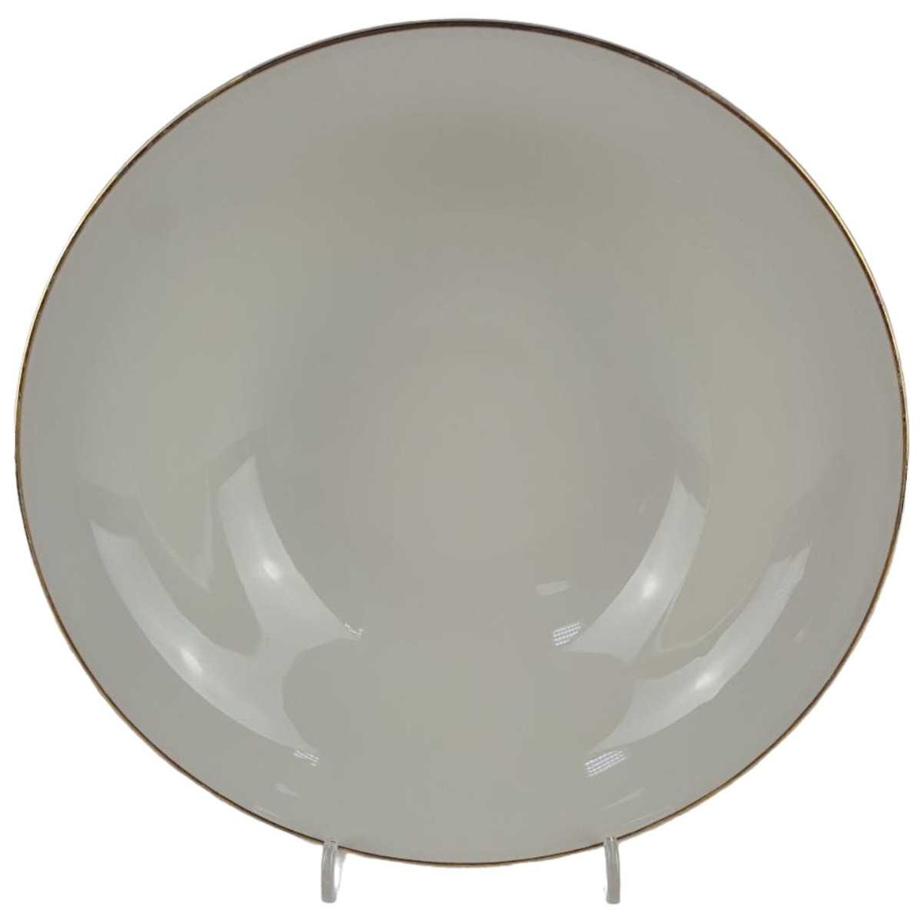 [458133280] Schüssel Servierschüssel Goldrand Bavaria Germany 6 cm Elfenbein Beige gebraucht - gut