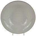 Schüssel Servierschüssel Goldrand Bavaria Germany 6 cm Elfenbein Beige gebraucht - gut