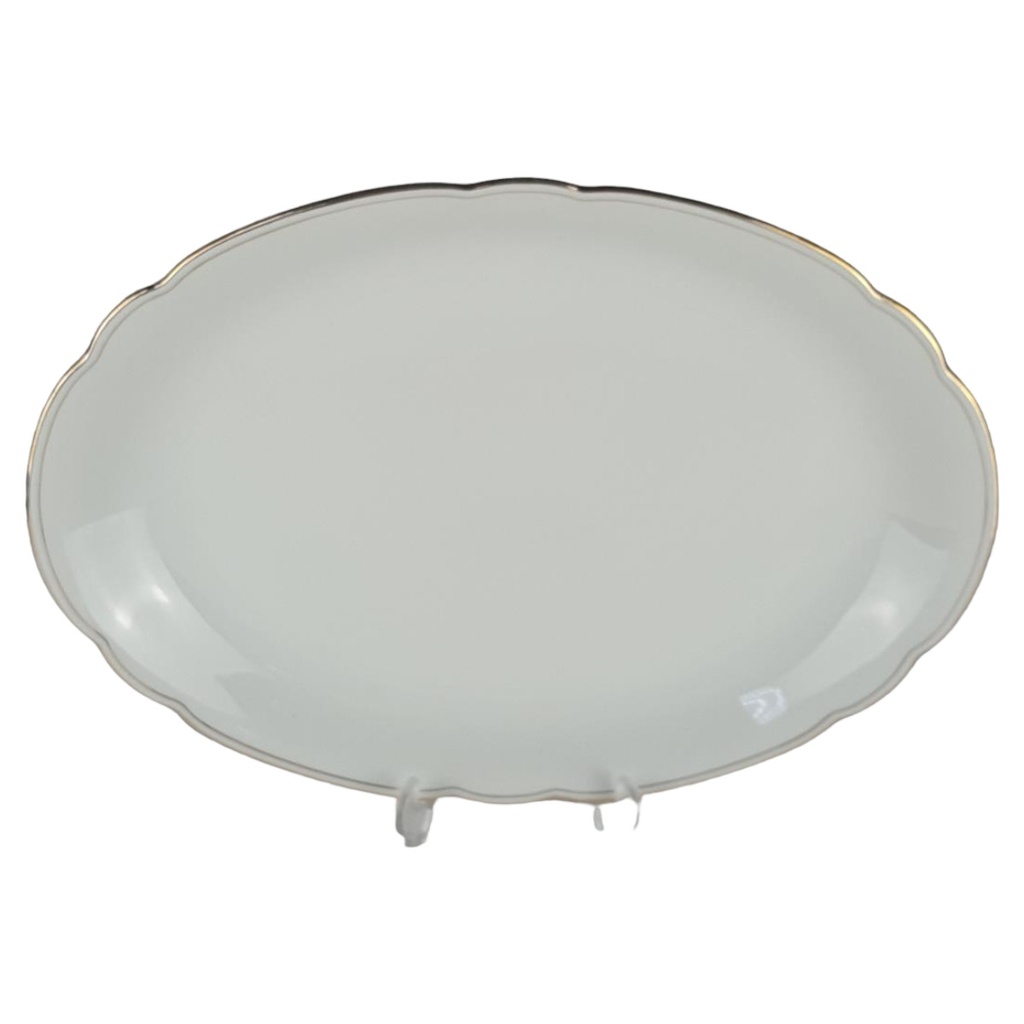 [458138600] Fleischplatte Steakplatte Goldrand 30 cm Bareuther Waldsassen gebraucht - gut