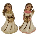 2er Set Figur Kerzenständer Dekofigur Weihnachtsdeko Engelfigur Weihnachten gebraucht - gut