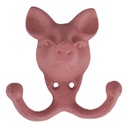 Garderobenhaken 30 cm Esschert Design Rosa neu