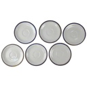 6er Set Untertasse für Kaffee 15 cm Seltmann Weiden Vohenstrauß Form 6397 Kobaltblau Gold Blau gebraucht - akzeptabel