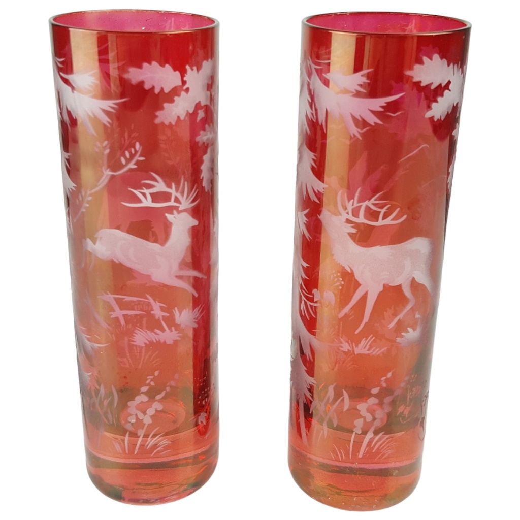 [458166085] 2er Set rote Longdrinkgläser Longdrinkglas