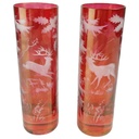 2er Set rote Longdrinkgläser Longdrinkglas