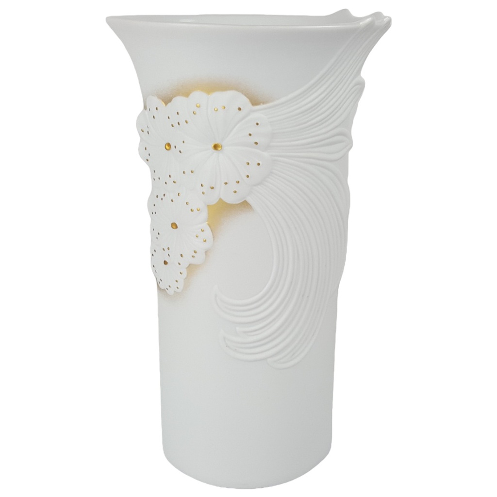 [458166153] Vase 23,3 cm AK Kaiser Weiß gebraucht - sehr gut