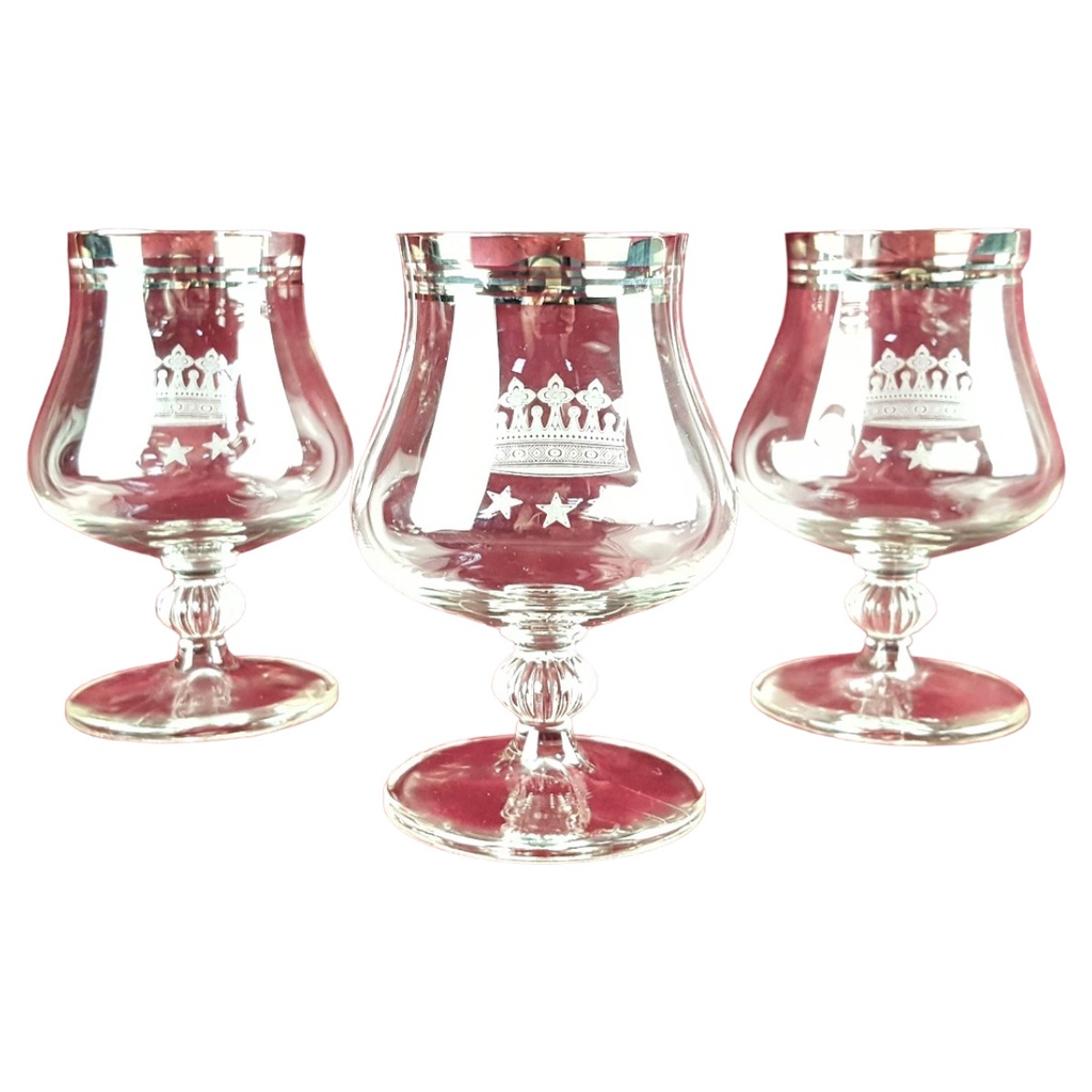[458166695] 3er Set Cognacglas Germany 12,1 cm Thomas-Porzellan Thomas Transparent gebraucht - sehr gut