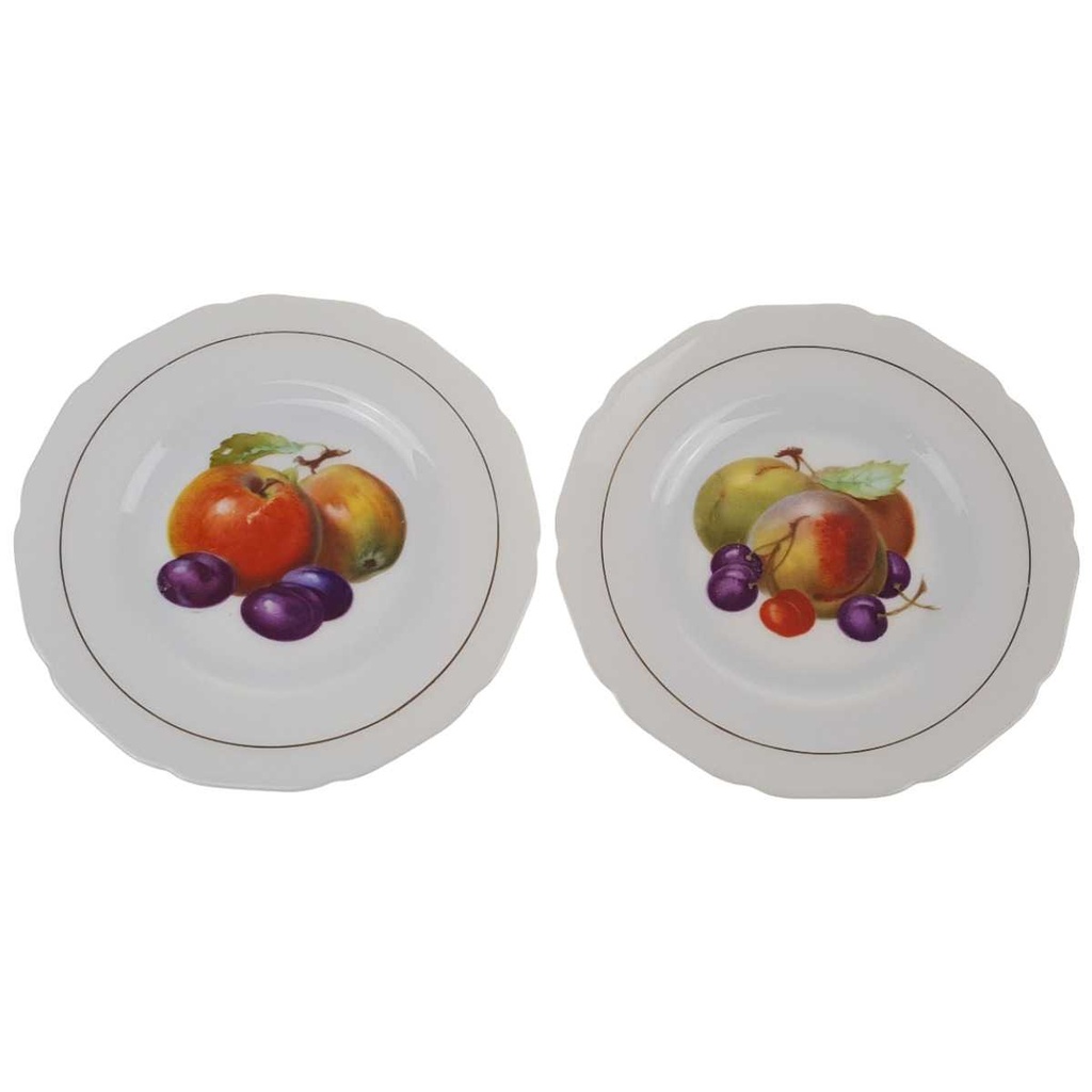 [458169023] 2er Set Teller Hutschenreuther Obstdekor