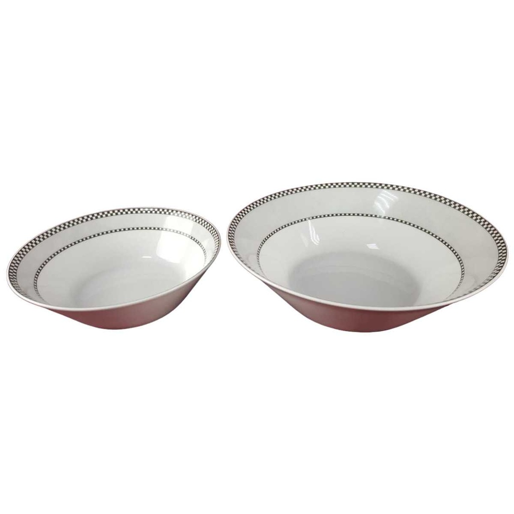 [45817460] 2er Set Schüssel 24 cm Flirt Weiß gebraucht - gut