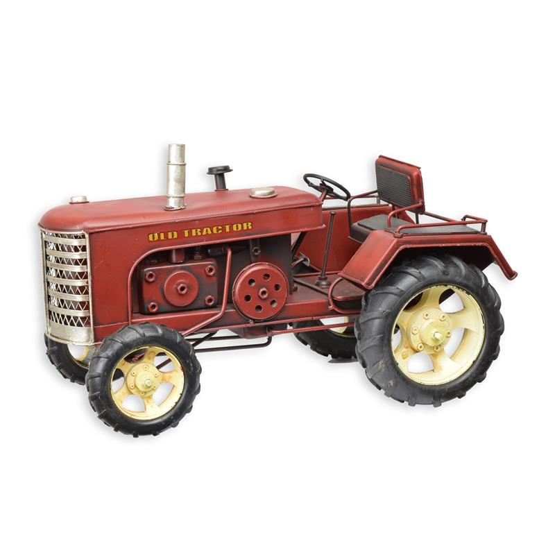 [LA-1816968] Blechmodell Traktor Oldtimer Rot