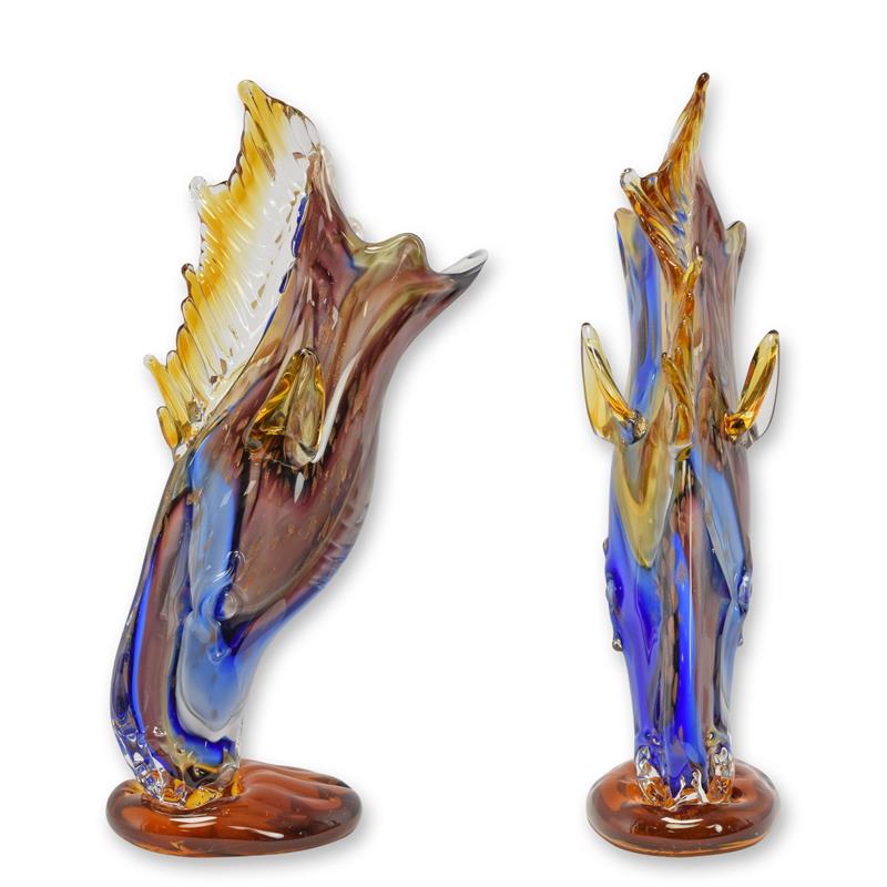 [LA-1818271] A MURANO STYLE GLASS HORSE HEAD VASE