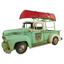 Blechmodell Modellauto Blechauto Oldtimer Pick-Up mit Kanu Boot