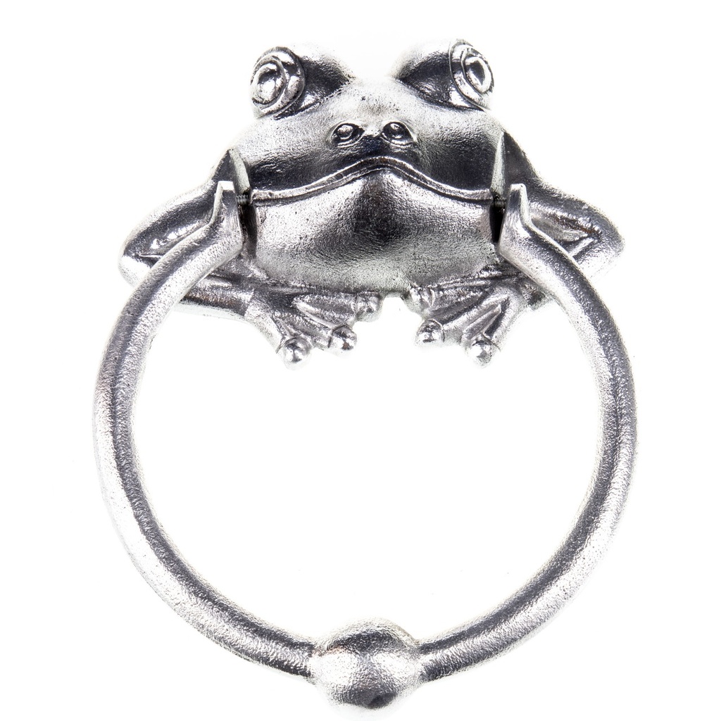 [LA-1821920] Aluminium Türklopfer / Handtuchhalter Frosch