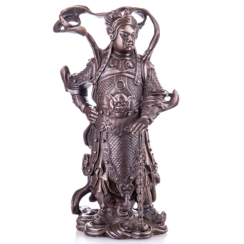 [LA-1822029] Asiatica Bronzefigur Wei Tuo Beschützer Buddhistischer Kloster