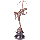 Art Deco Bronzefigur Diana mit Bogen