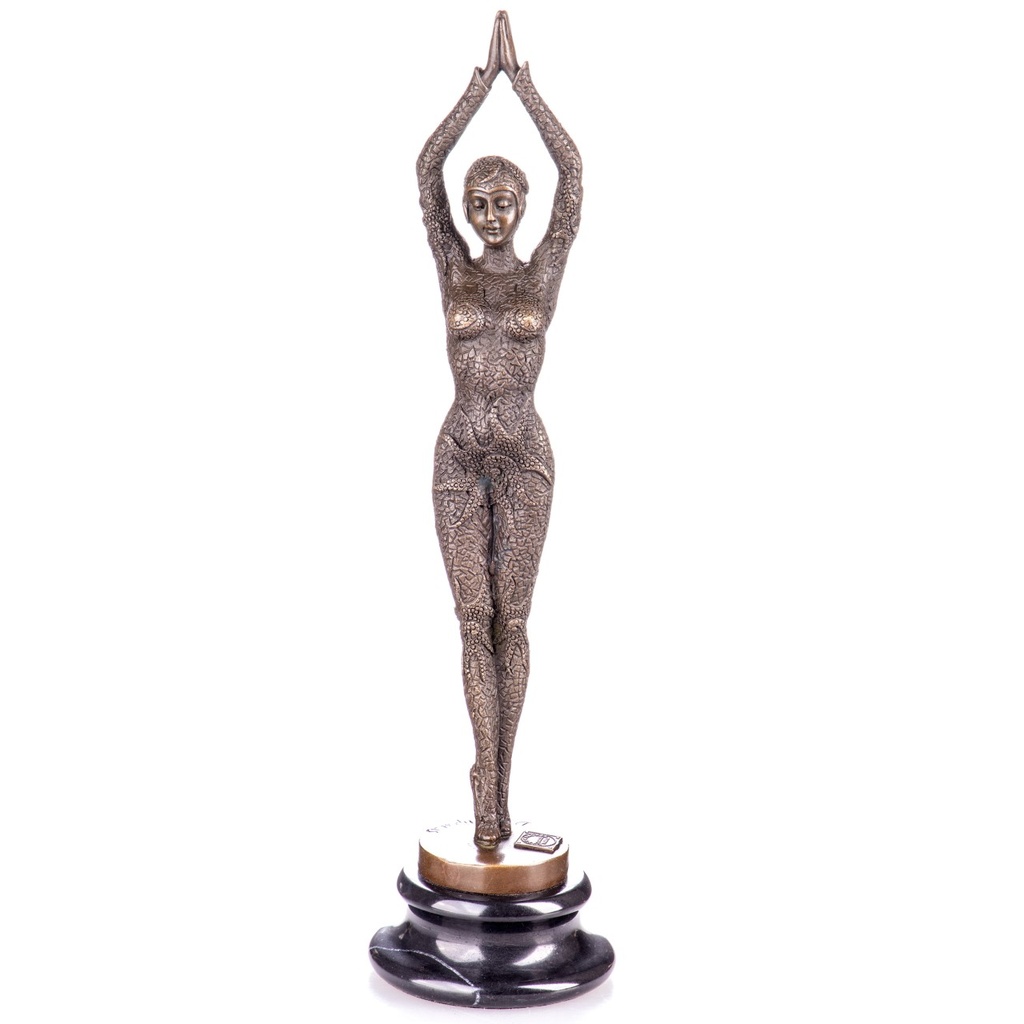 [LA-1822539] Art Deco Bronzefigur Tänzerin Starfish Dancer nach D.H.Chiparus