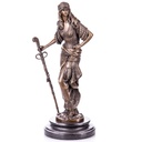 Belle Epoque Bronzefigur einer Berberin mit Gewehr Kabyle Woman of Algeria nach Guillemin