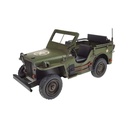 Blechmodell Blechauto Modellauto Oldtimer Geländewagen Rot