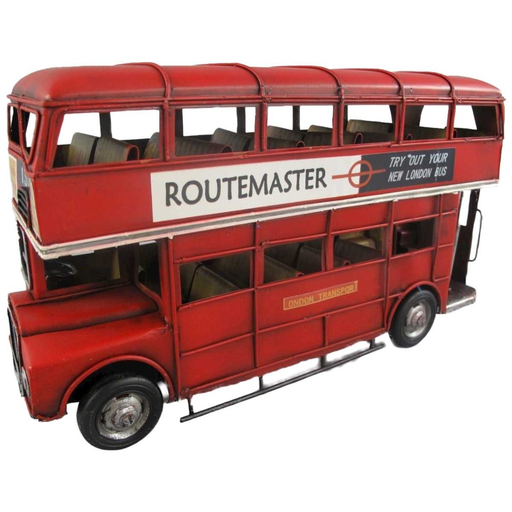 [LA-39161] Blechmodell Blechauto Modellauto Nutzfarzeug Autobus Doppeldecker