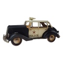 Blechmodell Blechauto Modellauto Polizeiwagen Schwarz-weiß