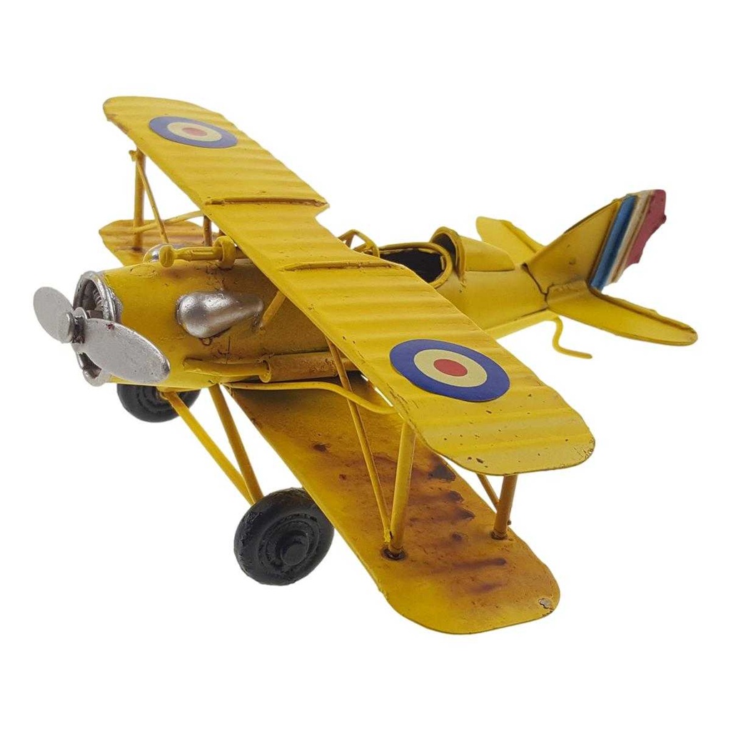 [LA-39190] Blechmodell Blechflugzeug Modellflugzeug Doppeldecker Flugzeug Eisen Blech
