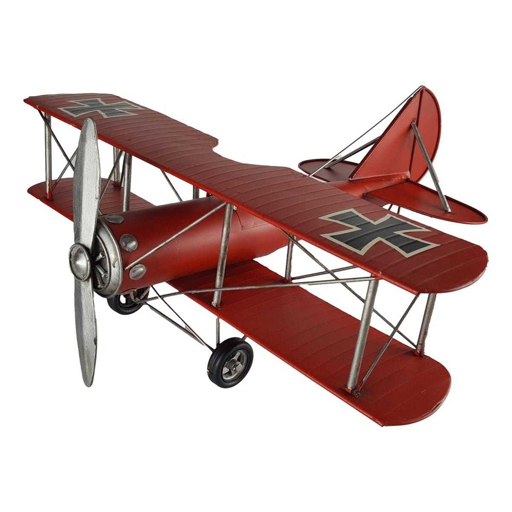 [LA-39193] Blechmodell Blechflugzeug Modellflugzeug Doppeldecker Flugzeug Eisen Antik-Stil