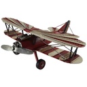 Blechmodell Blechflugzeug Modellflugzeug Kampfflugzeug Doppeldecker Antik-Stil