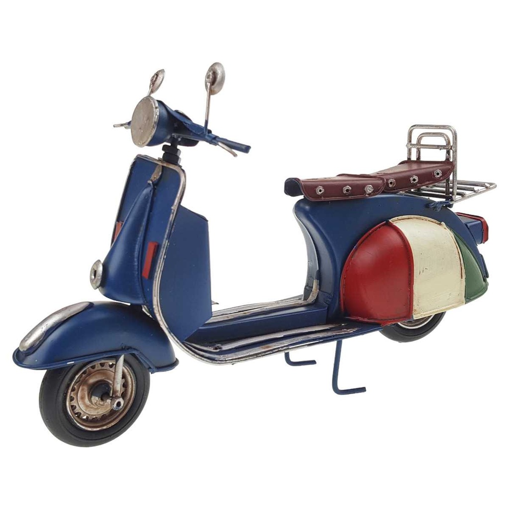 [LA-39205] Blechmodell Blechauto Scooter Moped Mofa Roller Oldtimer Antik-Stil Eisen 27 cm