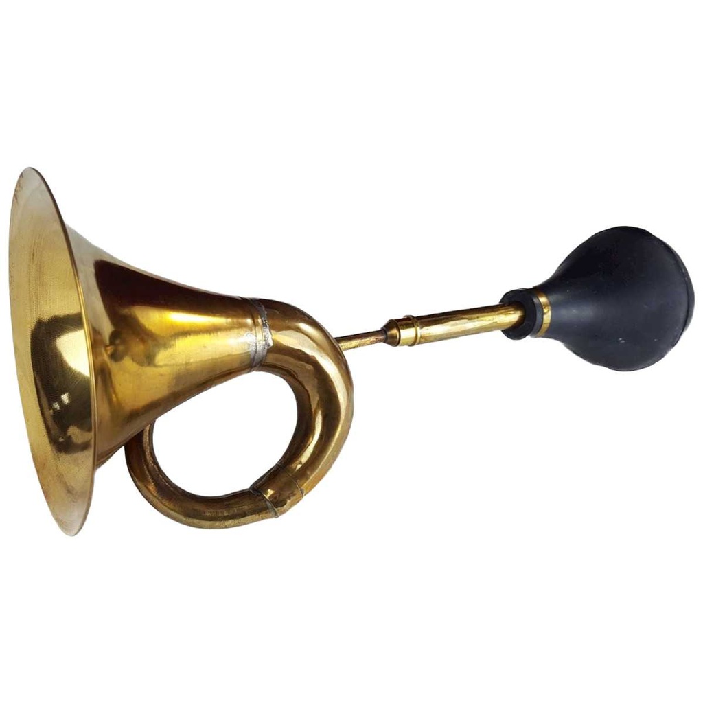[LA-42739] Autohupe Ballhupe Oldtimerhupe Fanhupe Autohorn Tröte Messing L 44 cm
