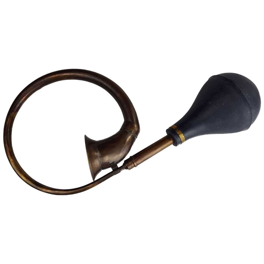 [LA-42741] Autohupe Ballhupe Oldtimerhupe Fanhupe Autohorn Tröte groß Messing brüniert