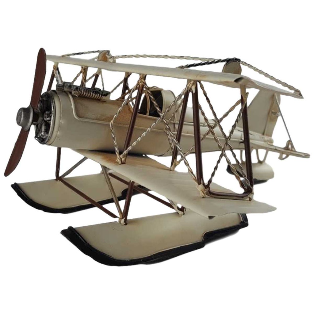 [LA-46406] Blechmodell Blechflugzeug Modellflugzeug Metall Blech Wasserflugzeug