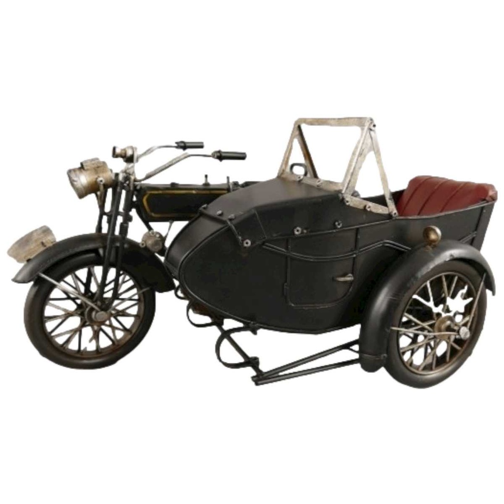 [LA-46452] Blechmodell Blechmotorrad Modellmotorrad Motorrad mit Beiwagen