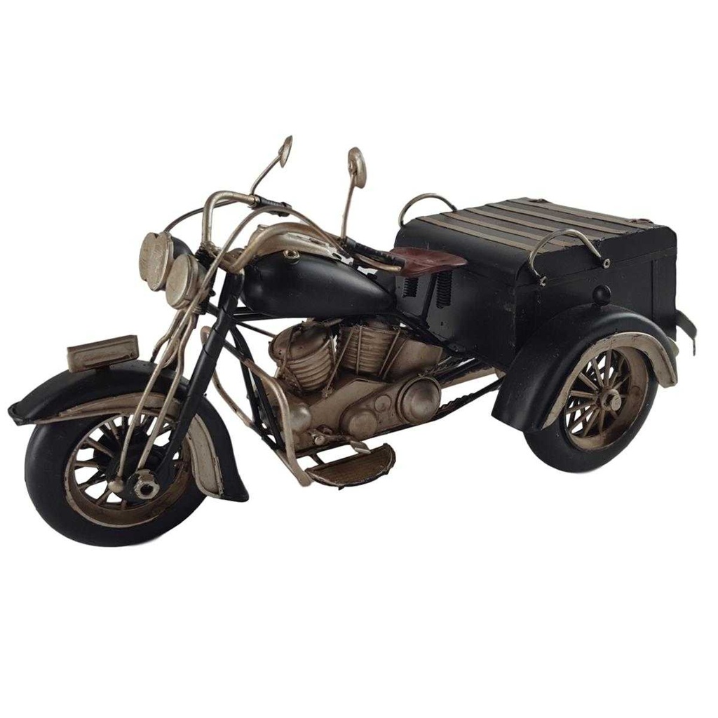 [LA-50141] Blechmodell Blechmotorrad Modellmotorrad Motorrad mit Beiwagen #50141
