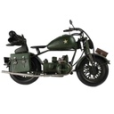 Blechmodell Blechmotorrad Modellmotorral Militärmotorrad H 21,5 B 14 L 35,5 cm