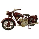 Blechmodell Blechmotorrad Modellmotorrad Blechauto braun L 27 cm