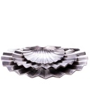 3er Set Schalen Aluminium Muschelform