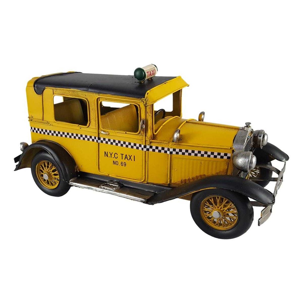 [LA-72327] Blechmodell Blechauto Modellauto Blech - Taxi Gelb #72327