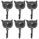 6er Set Wandhaken Gusseisen Eule Uhu