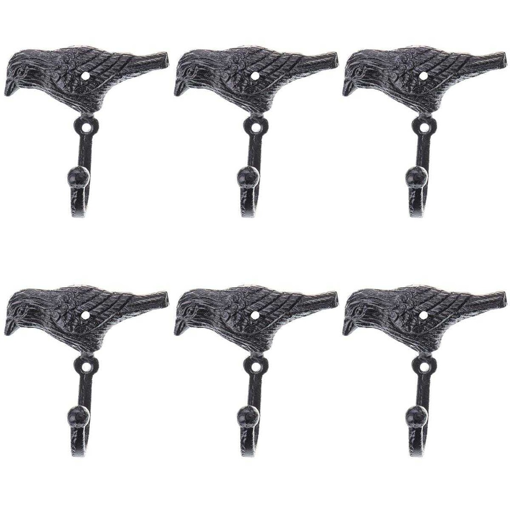 [LA-88058] 6er Set Wandhaken Vogel