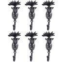 6er Set Wandhaken Gusseisen Elch