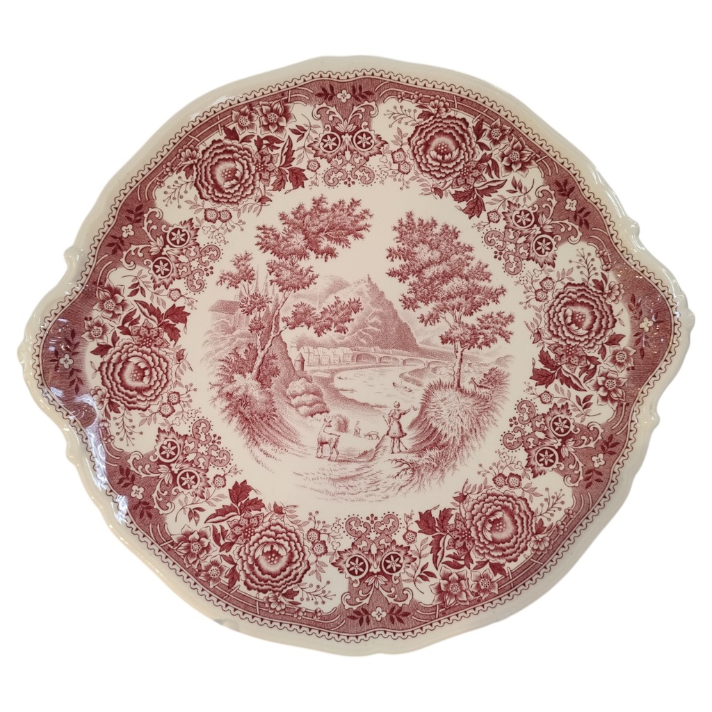 [1806201-1] Kuchenplatte mit Henkeln Villeroy & Boch Burgenland Rot