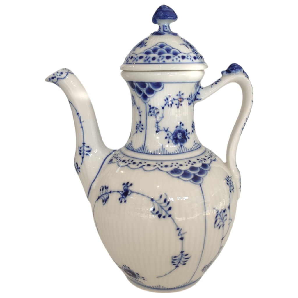 [1806235-1] Kaffeekanne 0,9 L Royal Copenhagen Musselmalet Halbspitze