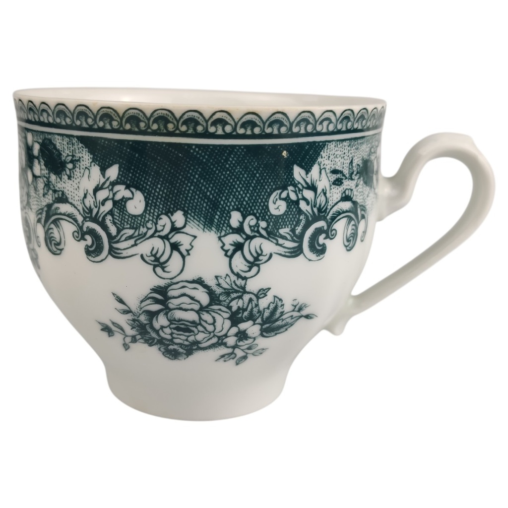 [1806257-1] Kaffeetasse Mitterteich Form 850 Blumendekor grün