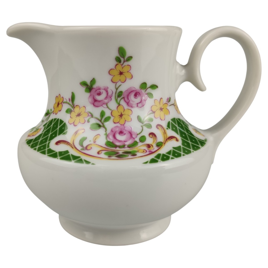 [1818320-1] Milchkännchen Seltmann Weiden Florales Muster gründes Gitter