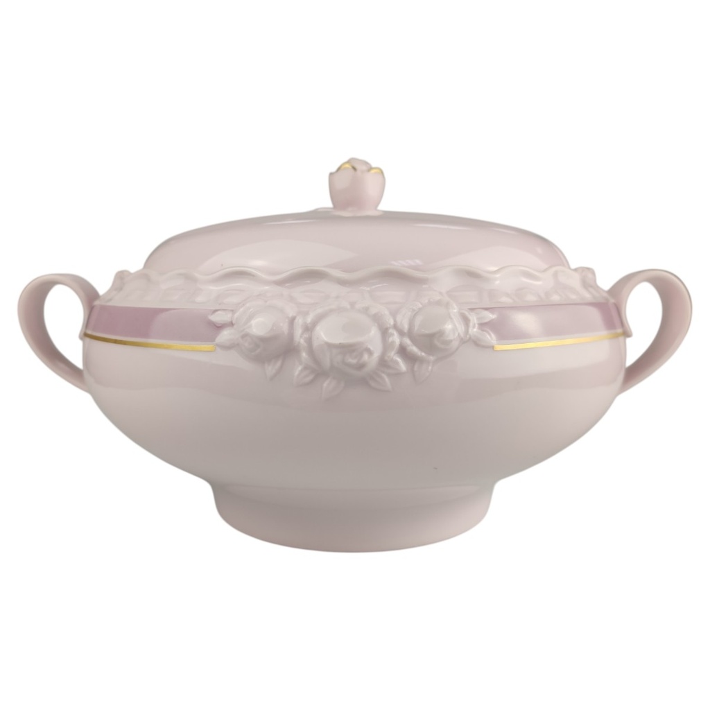 [1820724-1] Ragoutterrine 1,5 L Hutschenreuther Drache Exklusiv Rosé Sanssouci Edition