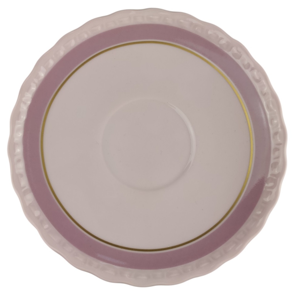 [1820726-1] Untertasse für Suppe 16,5 cm Hutschenreuther Drache Exklusiv Rosé Sanssouci Edition