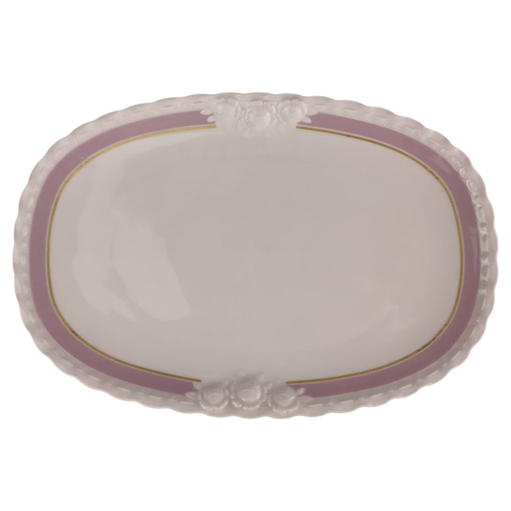 [1820728-1] Servierplatte 32,4x21,5 cm Hutschenreuther Drache Exklusiv Rosé Sanssouci Edition