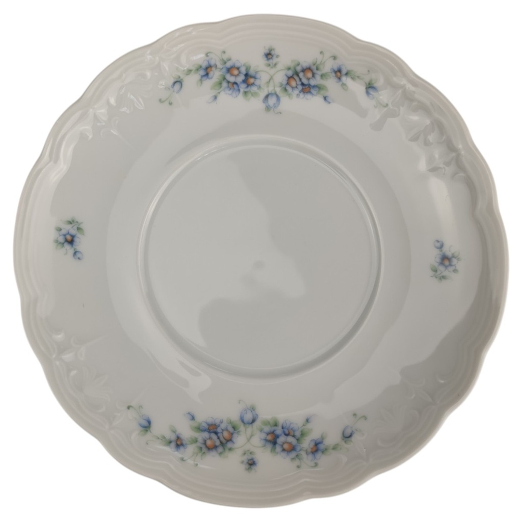 [1820746-1] Untertasse für Suppe 16 cm Seltmann Weiden Julia Blaue Margeritenranke