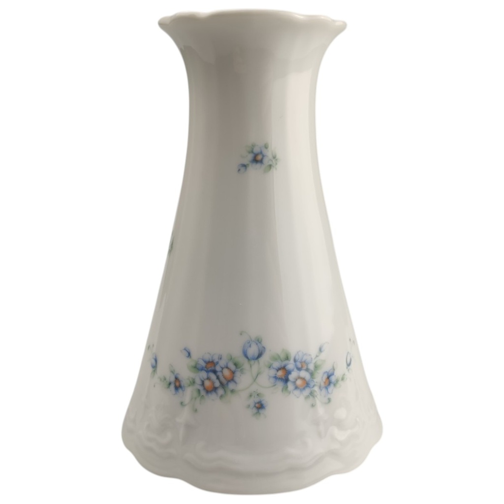 [1820752-1] Tischvase 12,4 cm Seltmann Weiden Julia Blaue Margeritenranke