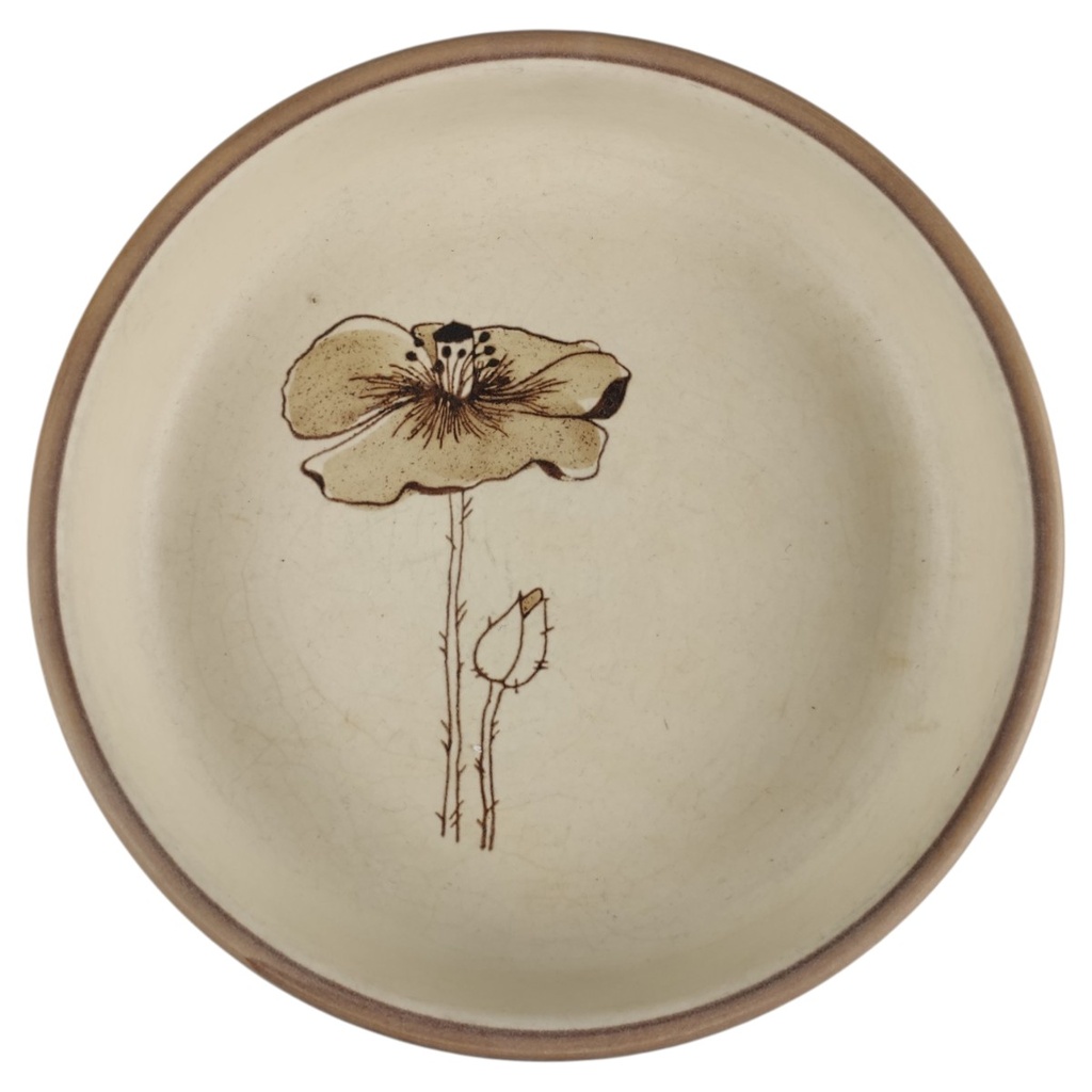 [1820797-1] Salatschale 20,5 cm Waechtersbach Poppy (Mohnblume) braun