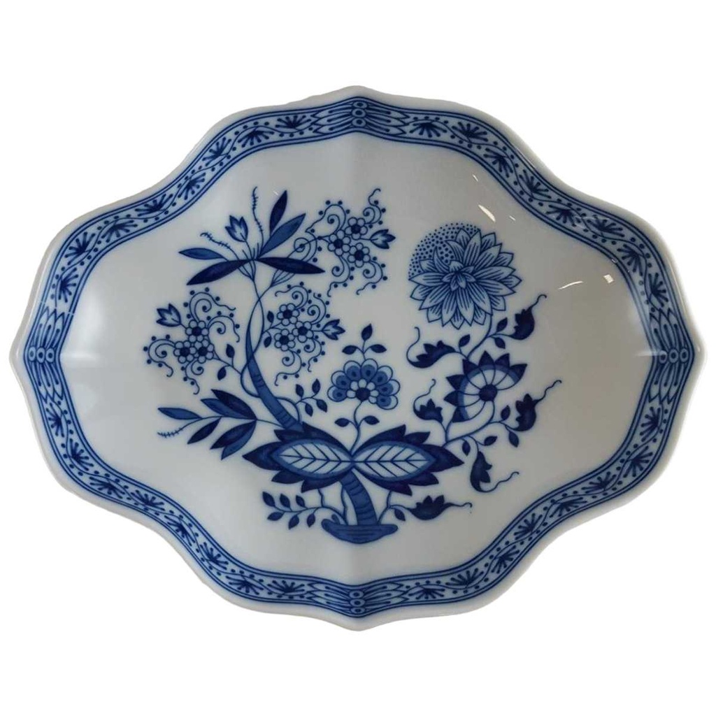 [1822992-1] Salmischale/Beilagenschale klein 18,7x14,7 cm Hutschenreuther Maria Theresia Zwiebelmuster I. Wahl
